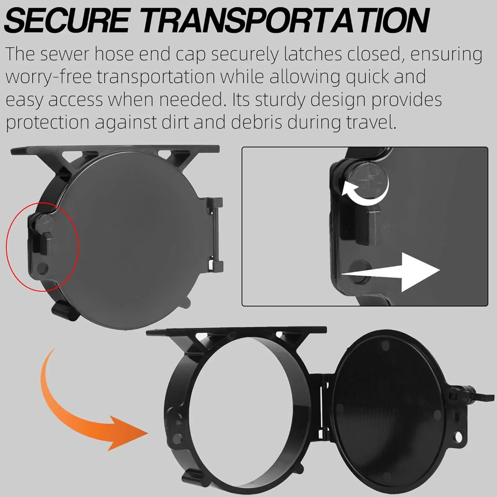 RV Sewer Vent Cover Plumbing Vent Replacement Cap RV Drain Protective Cover For Traveling Road Trips Camping Trailer Outdoor