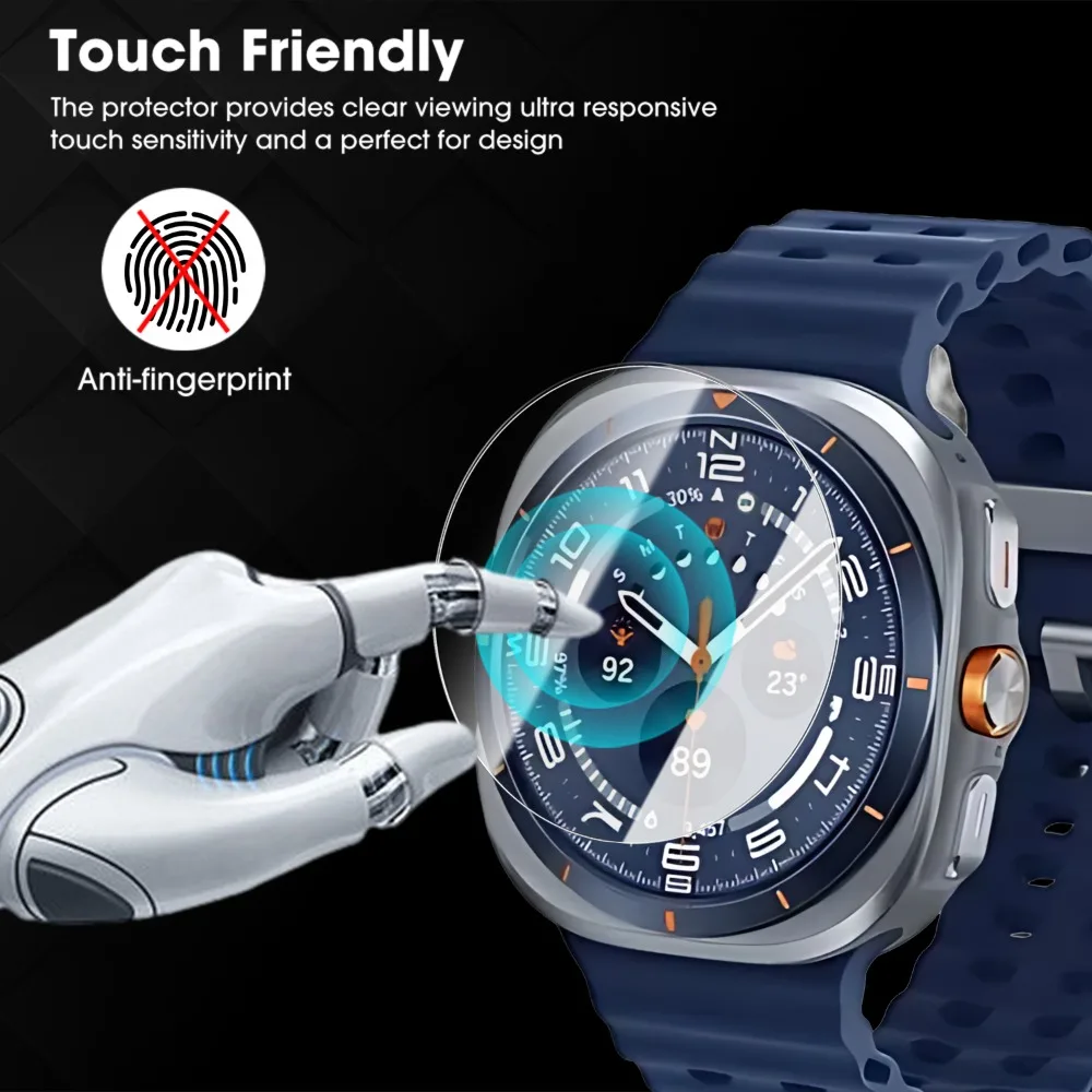 5-1Pcs Tempered Glass for Samsung Galaxy Watch 8/7/6/5/4 Screen Protectors 40mm 44mm 45mm 46mm 47mm 42mm 43mm Protecitive Film
