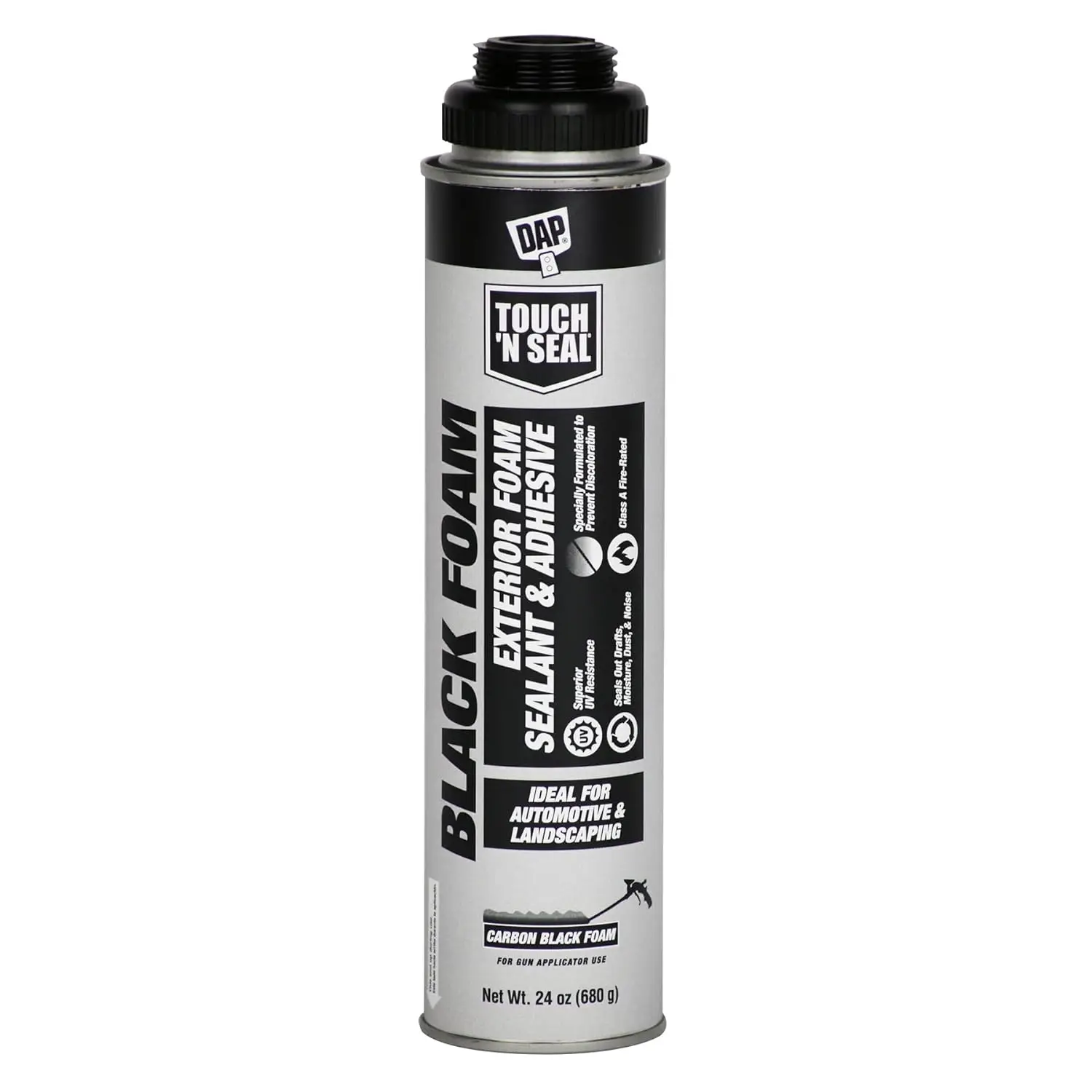 N Seal Black Landscape and RV UV-Resistant Polyurethane Gun Foam Spray Sealant Kit - 12/24oz Cans, 2/12oz Cans Zero FOC Polyuret