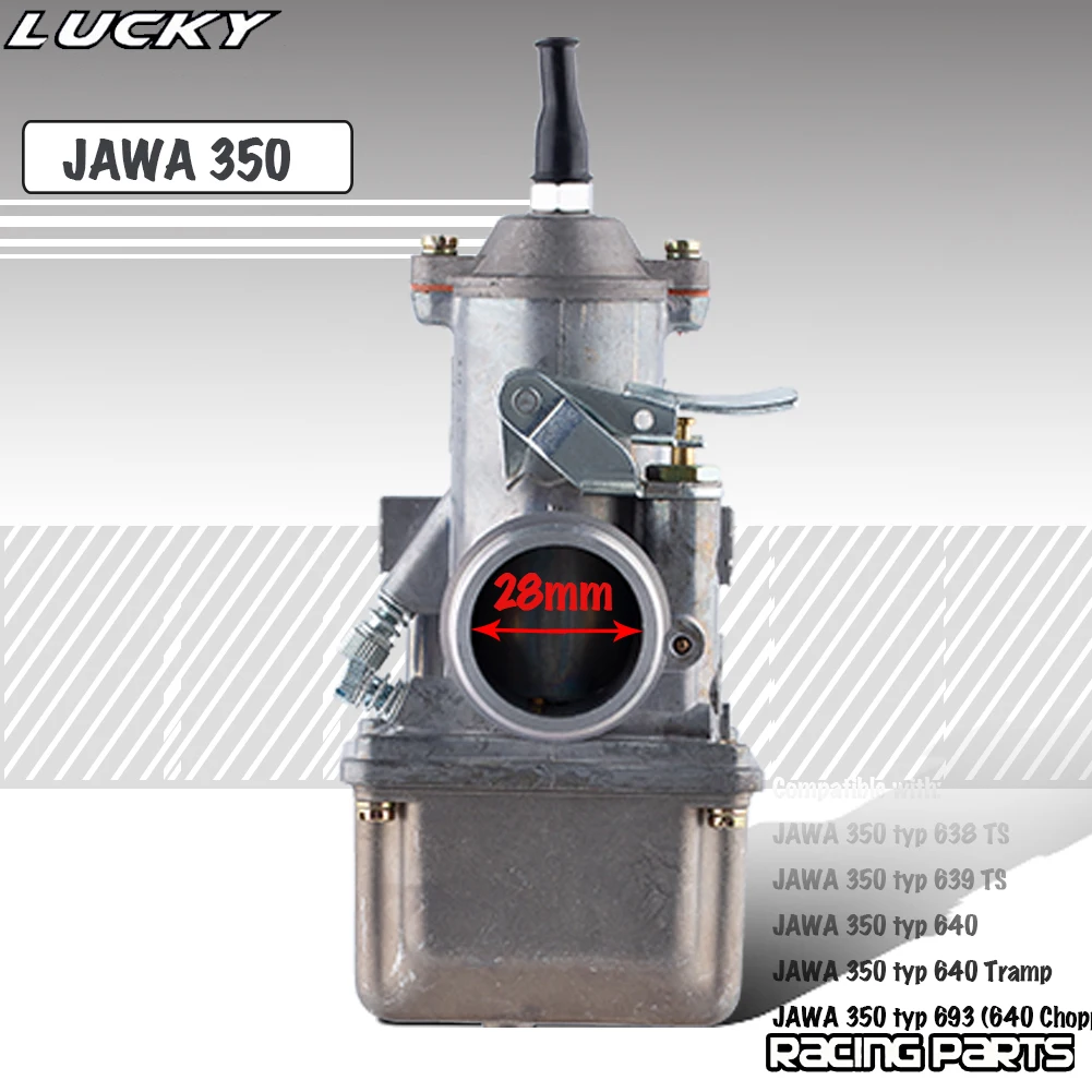 NEW JAWA 350 Carburetor 28mm For JAWA350 TS Type 638 639 640 693 Chopper 12V Vergaser Motorcycle Carbn Scooter Dirt Pit Bike