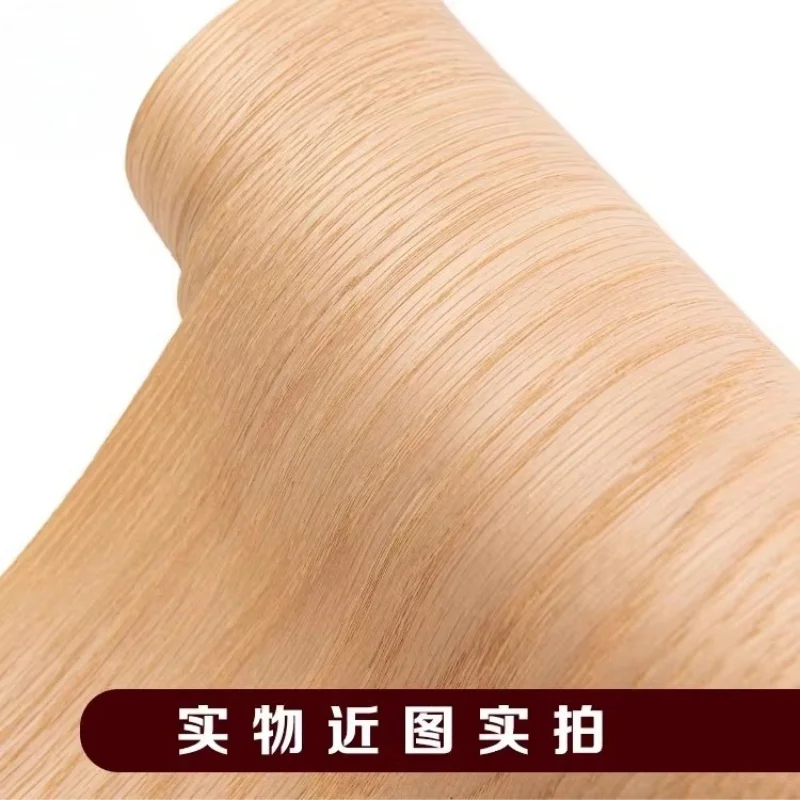 0.2-0.25mm Natural Thin Wood Veneer Roll White Oak Black Walnut Ebony Furniture Decorative Surface Board Panel Veener