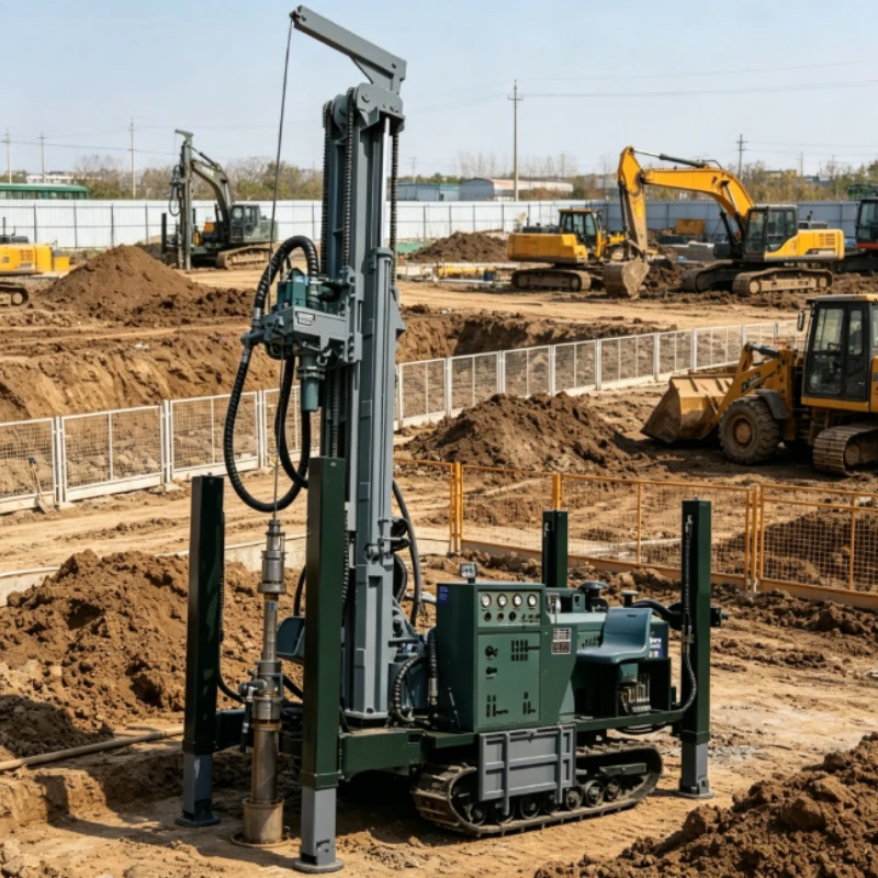 Customized 200m Crawler Tracked Mounted Diesel Borehole Pneumatic Water Well Borehole Drilling Rig Machines