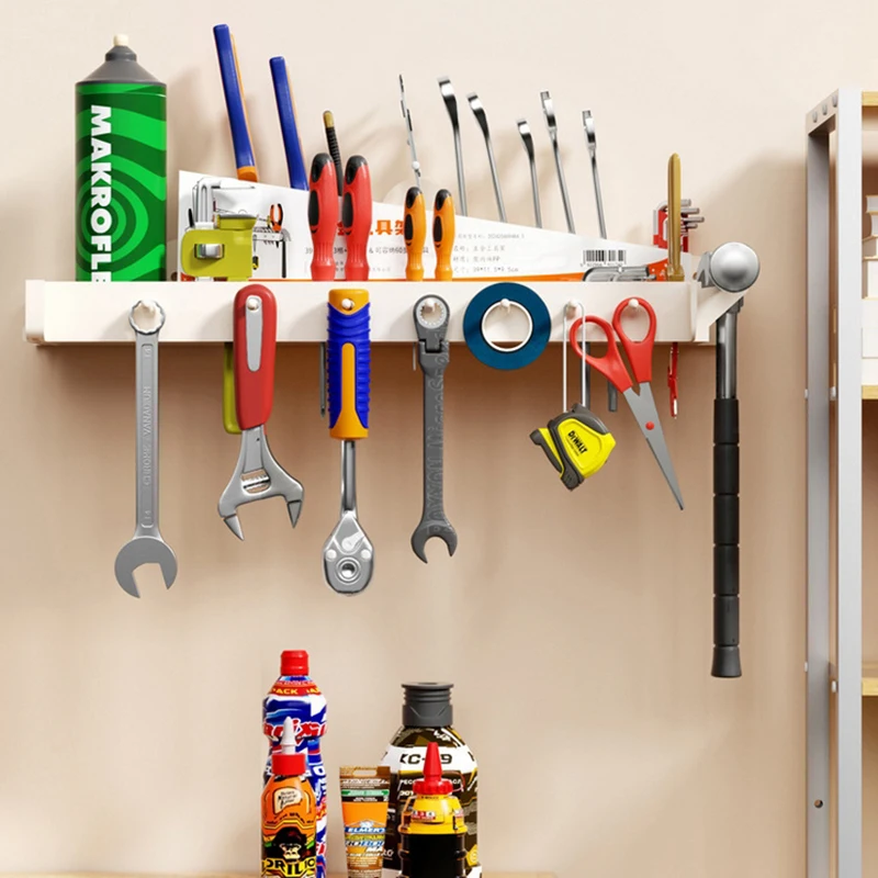 Multifunctional Wrench Screwdriver Organizer Rail Rack Storage Holder Garage Workshops Wall Mount Hardware Tool Display Hanger