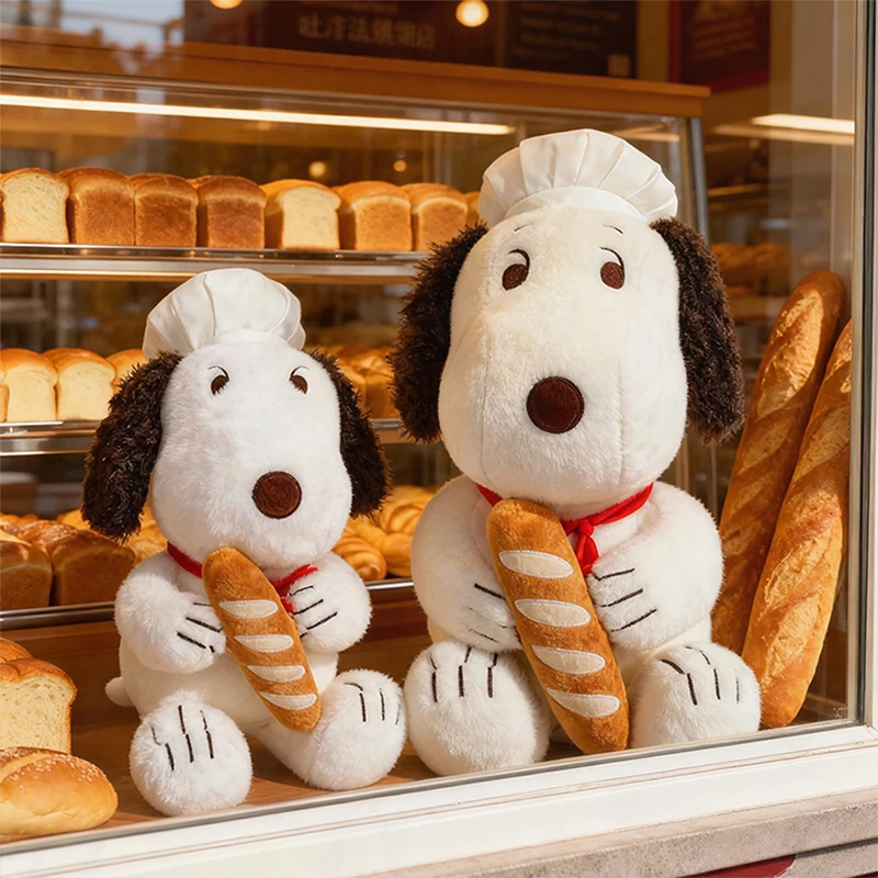 

80cm Large Size Plush Chef Snoopy Toy Stuffed Animal Dog Doll Birthday Xmas Gift for Kids Large Soft Plushie Childrens Present