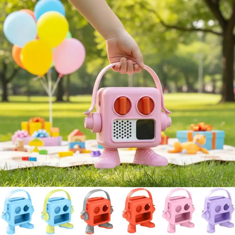 For Yoto Mini Silicone Protective Case with Card Slot Bag Story Machine Organizer Portable Music Audio Player Cover Accessory