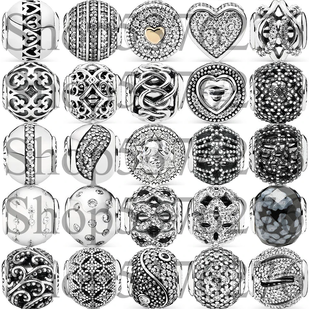 

925 Sterling Silver Bead Friendship Caring Trust Belief Charm Fit Fashion Women Essence Series Bracelet Bangle Gift DIY Jewelry