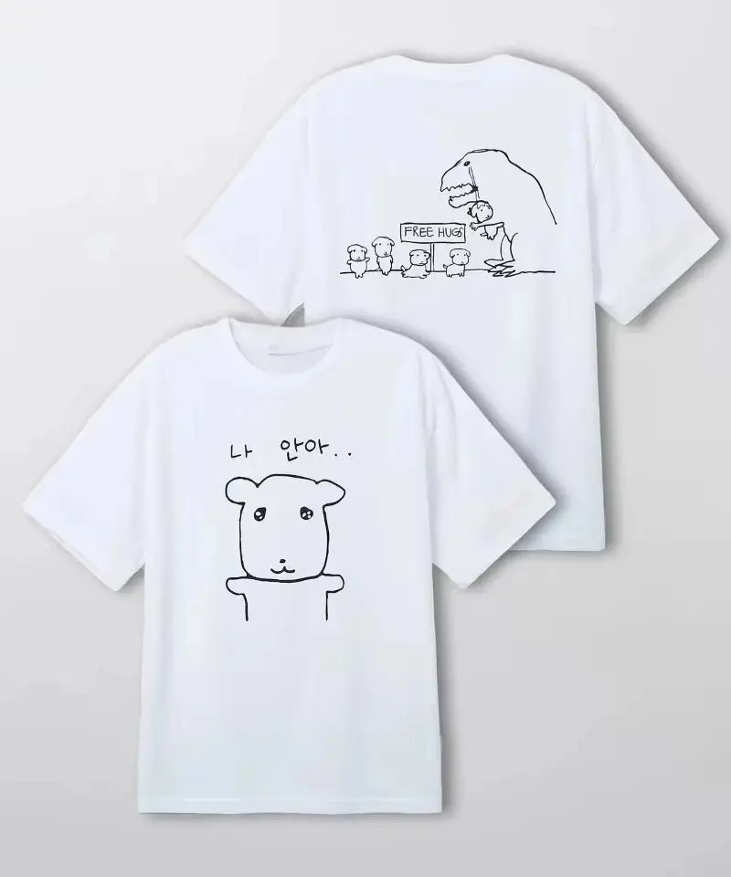 Funny Interesting Graphic Korean-style T-shirt Fashion Y2k T Shirts Casual Streetwear Harajuku Print Clothing Unisex