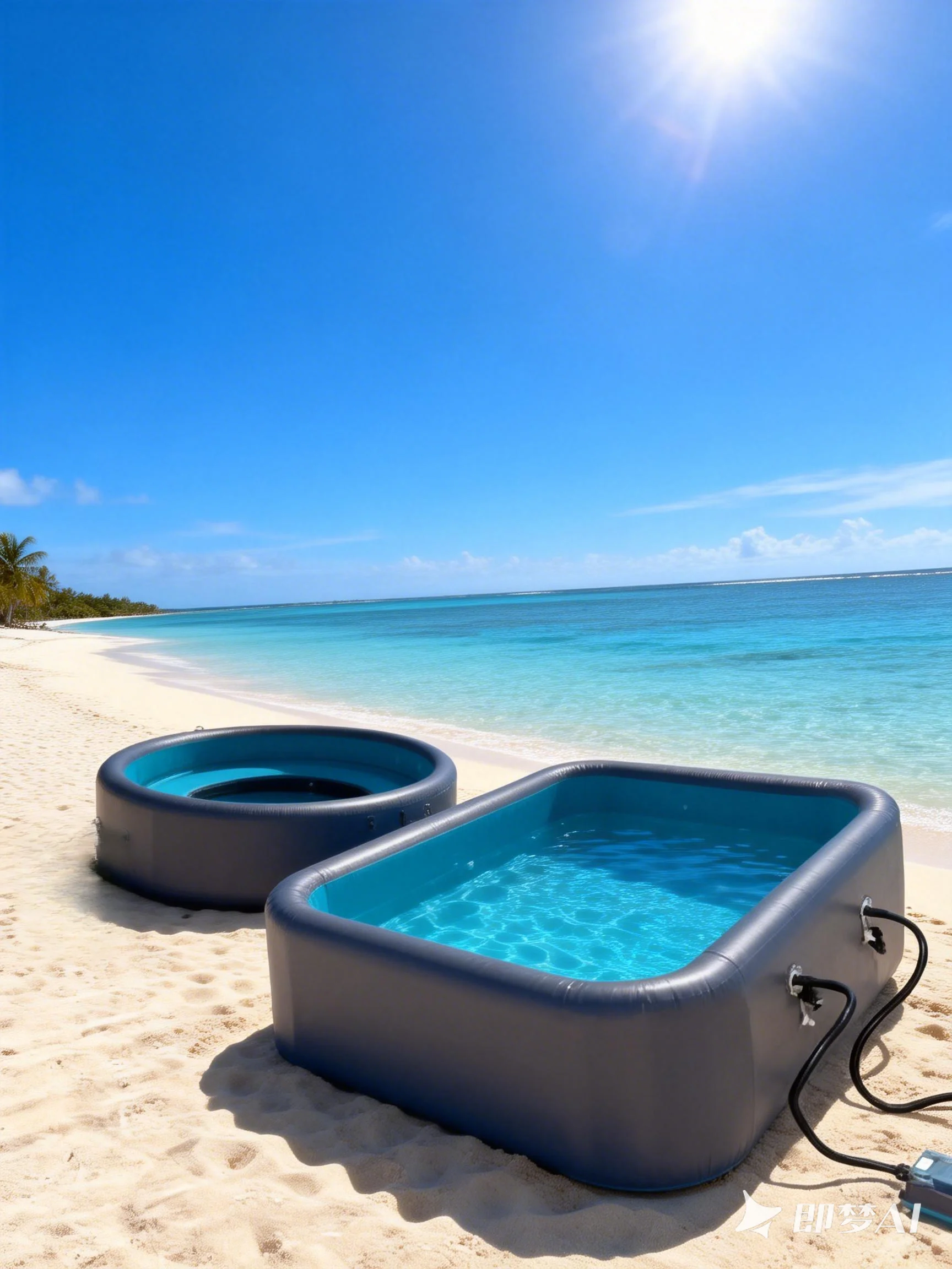 Custom Portable Water Pool Drop Stitch Bath Tub  Large Size Portable Swimming Pool Inflatable Lounger Pool for Kids Adult