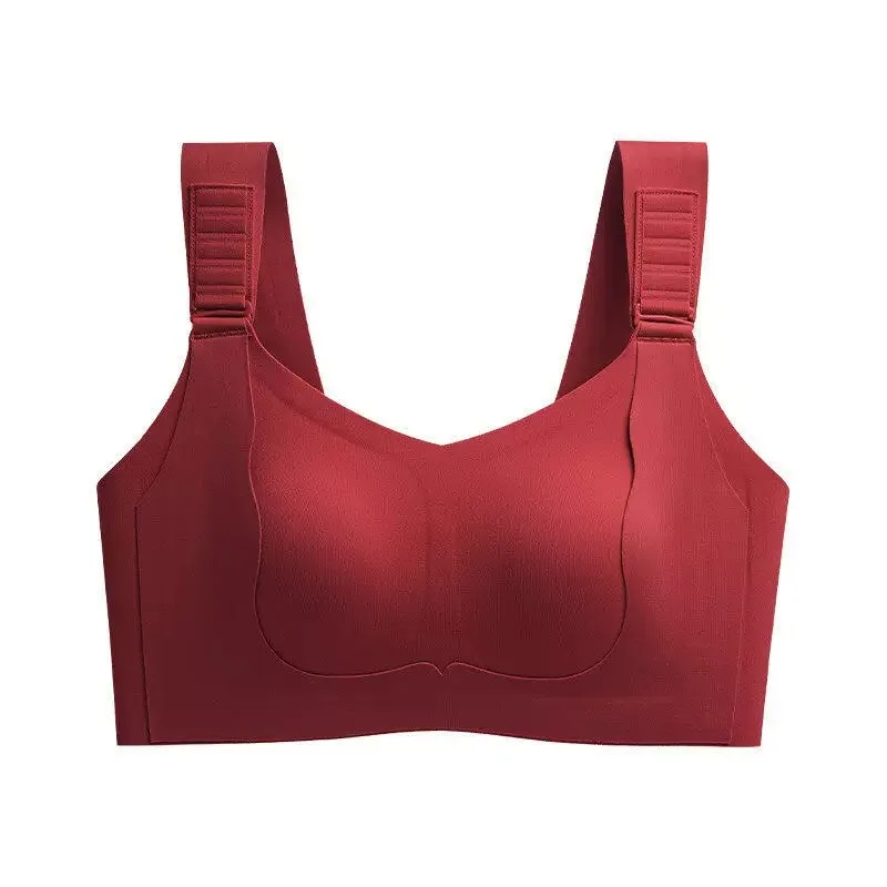 

Red Bra Reggiseno Taglia Grande Donna Minimizzante Spallacci Regolabili Senza Cuciture Antiscivolo Supporto Seni Laterali Comodo