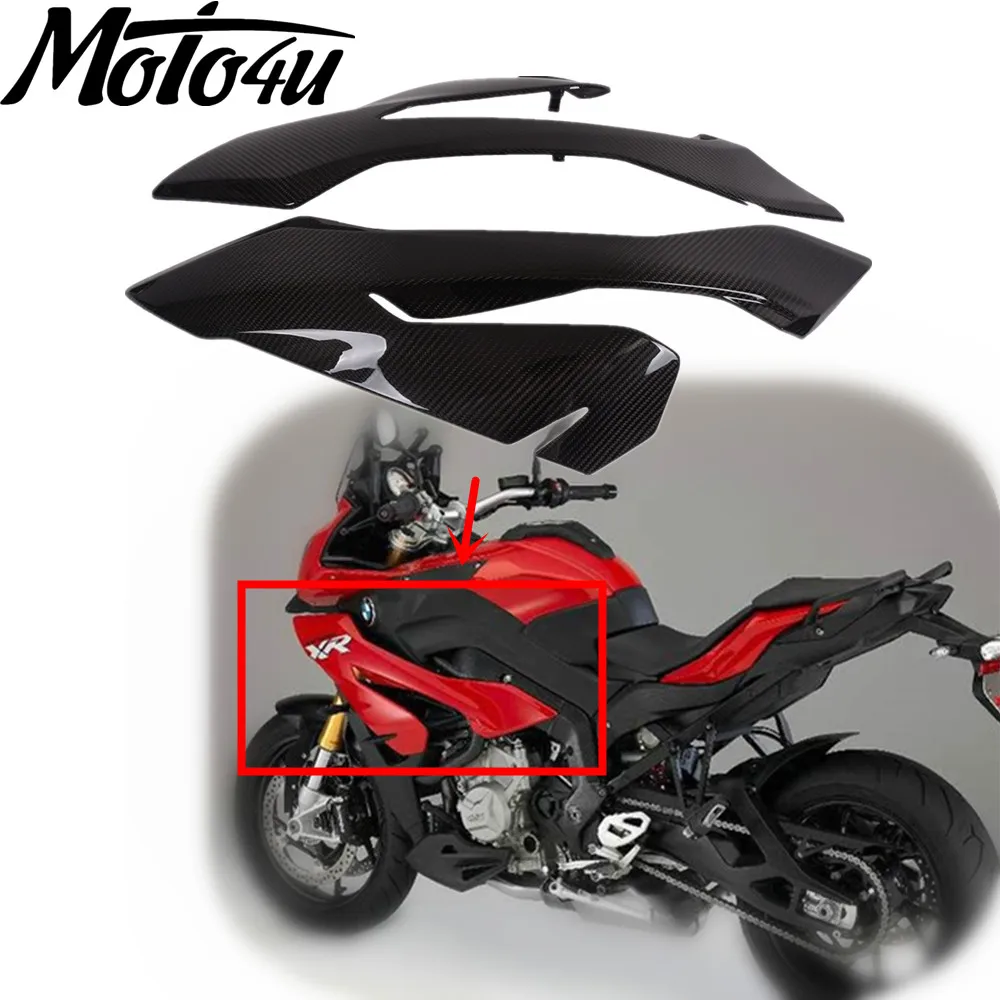 

For BMW S1000XR 2015 2016 2017 2018 2019 Real Carbon Fiber Upper Front Side Panel Fairing Cowling 3K Twill