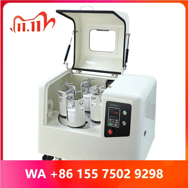 MITR-YXQM 8L Low Noise Por Planetary Ball Mill ertical Nano Pulerizer With 1L-2L Jar olume