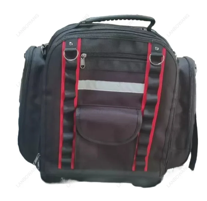Heavy Duty Oxford Tool Storage Bag Multi Pocket Organizer Adjustable Shoulder Strap Portable Work Hardware Bag