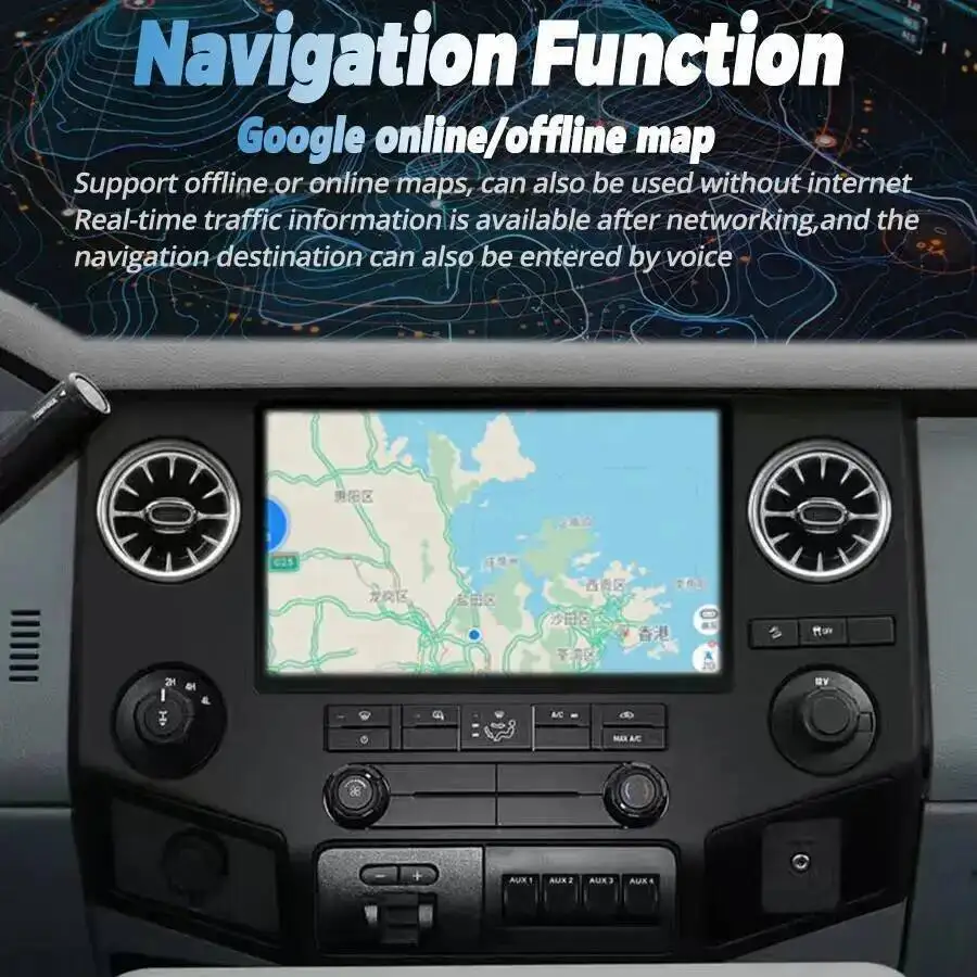 

Для Ford F150 F250 F350 F450 F650 2009-2014 навигация GPS стерео 12,5 "Android авто мультимедийный видеоплеер автомобильный радиоприемник Carplay