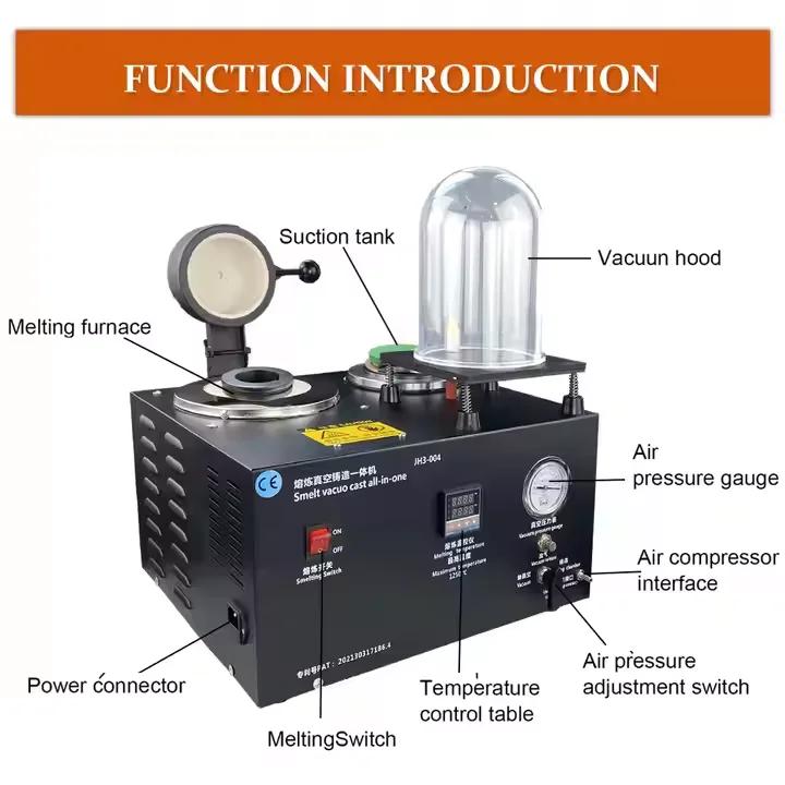 900℃ Incubator Oven Lost Wax Burnout Furnace & Jewelry Combined Melting Furnace Casting Machine for Jewelry Melting and Casting