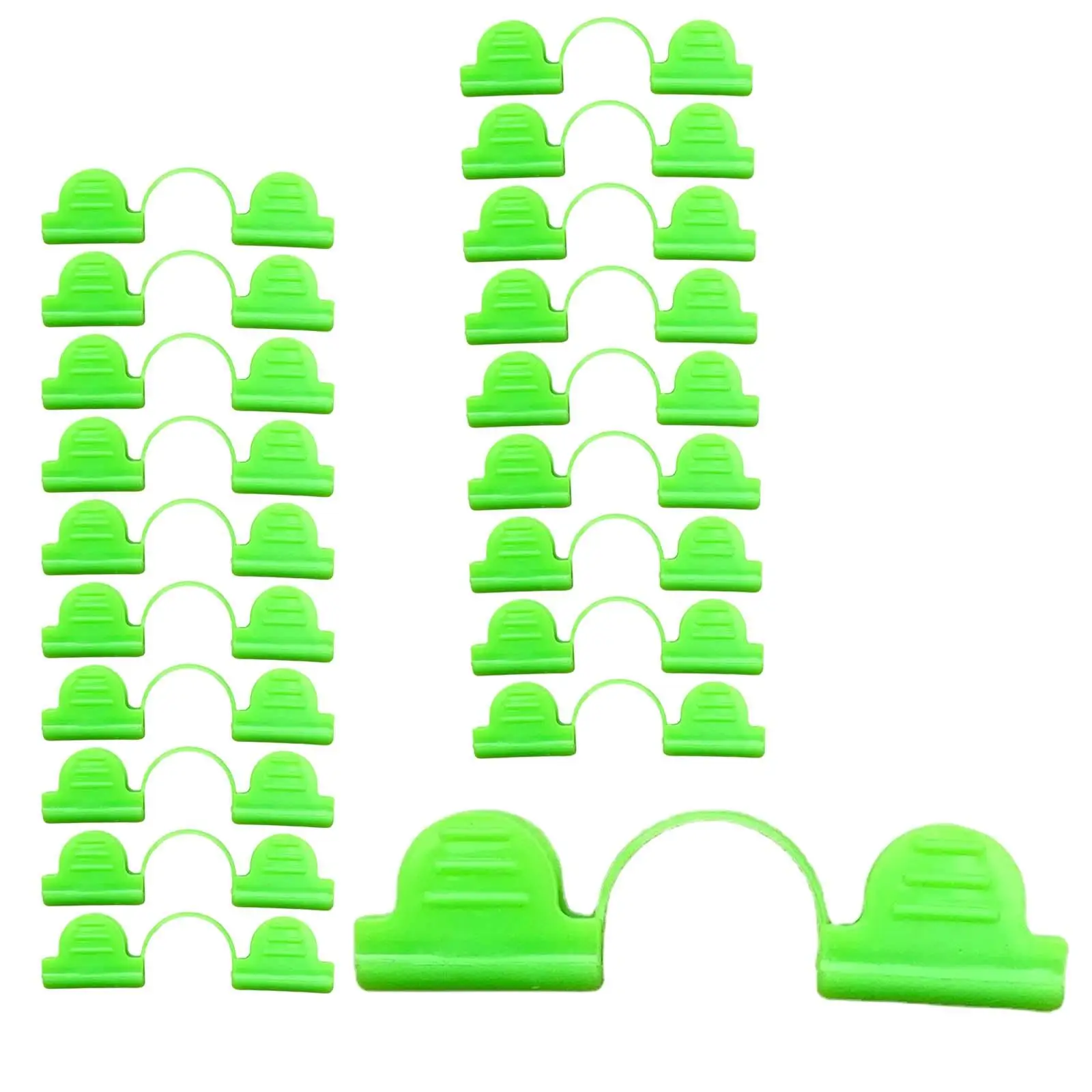 20 Pieces Greenhouse Hoops Fixing Plant Cover Season Plant Extension Support Film Netting Greenhouse Clamps for Farming Fixing