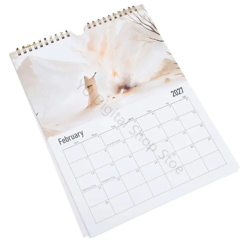 96BA 2027 Wandkalender für Büro- und Arbeitstische, aufgerollter Monatsplaner für tägliche Termine, Besprechungen – Detail 10