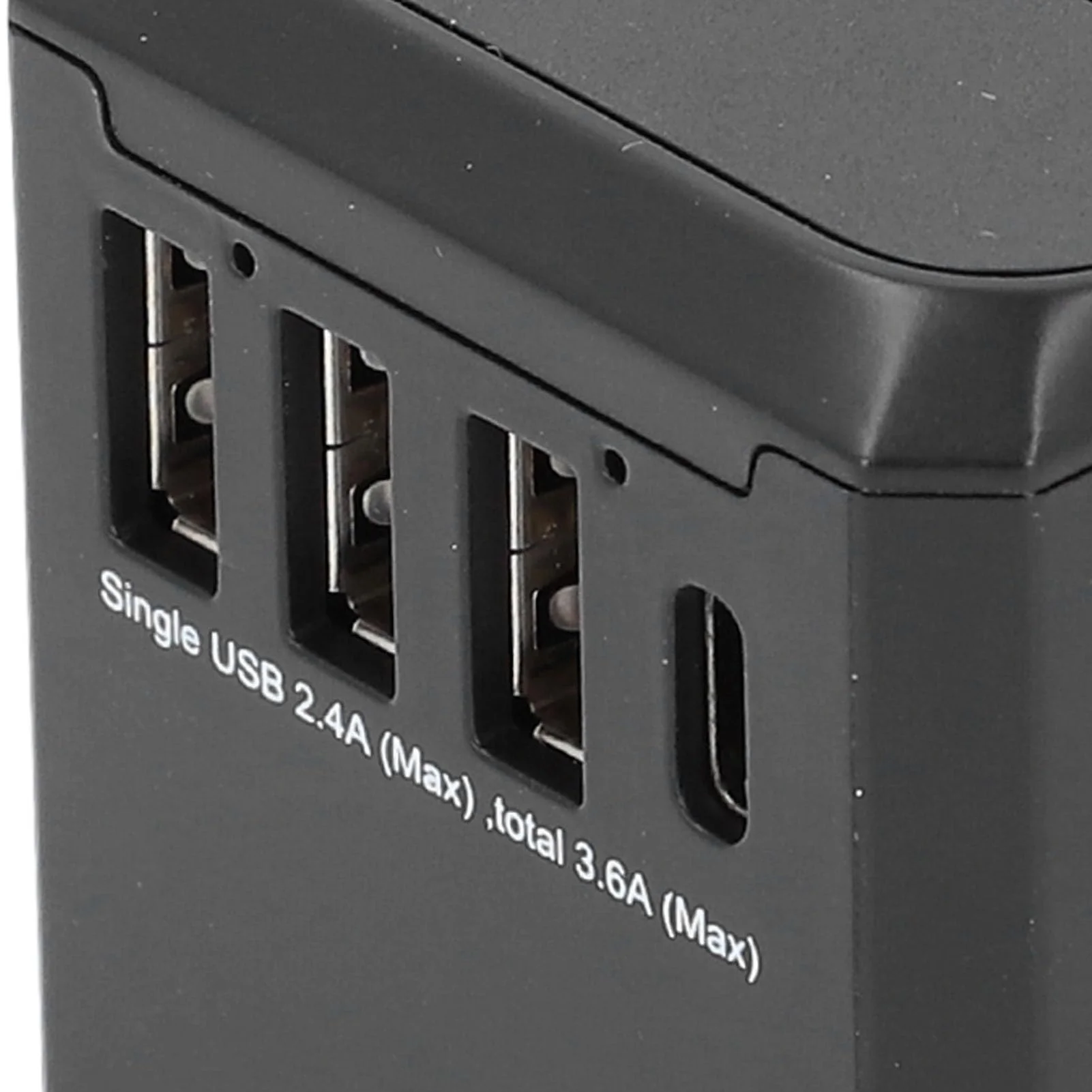Travel Power Adapter with 3 USB A 1 USB C Portable Quiet Travel Voltage Converter for Hairdryer Phone Camera Watch for US EU UK