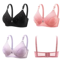 New on The New Foreign Trade Lace Jacquard Bra Thin Mother Underwear Comfortable Bra Without Underwire