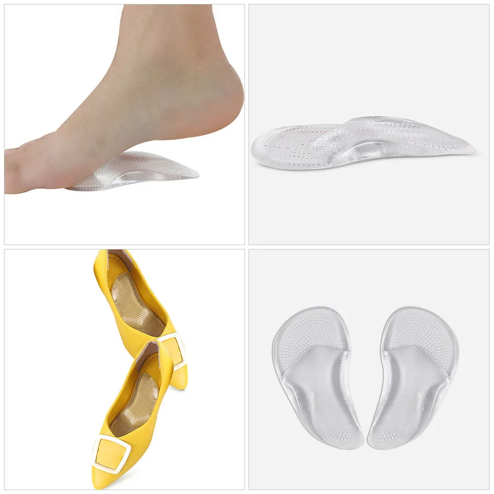 女性用足アーチサポートインソール、前足パッド、ハイヒールクッション、靴の中敷き、中足骨パッド、滑り止めハーフインソール