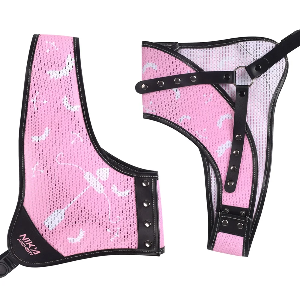 

1pc Nika Archery Pink Chest Protector Guard Adjustable Chest Guard Archery Protector Shooting Accessories