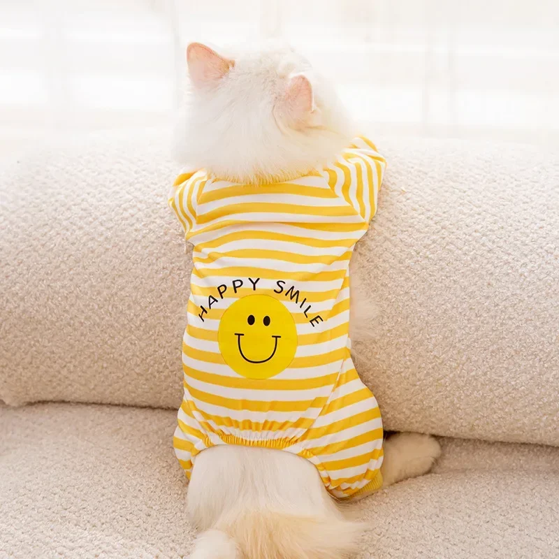 Cat Clothes Warm Home Clothes Cute Style Four-Legged Air-Conditioned Suit Kitten Puppy Teddy Pet Cat Clothes