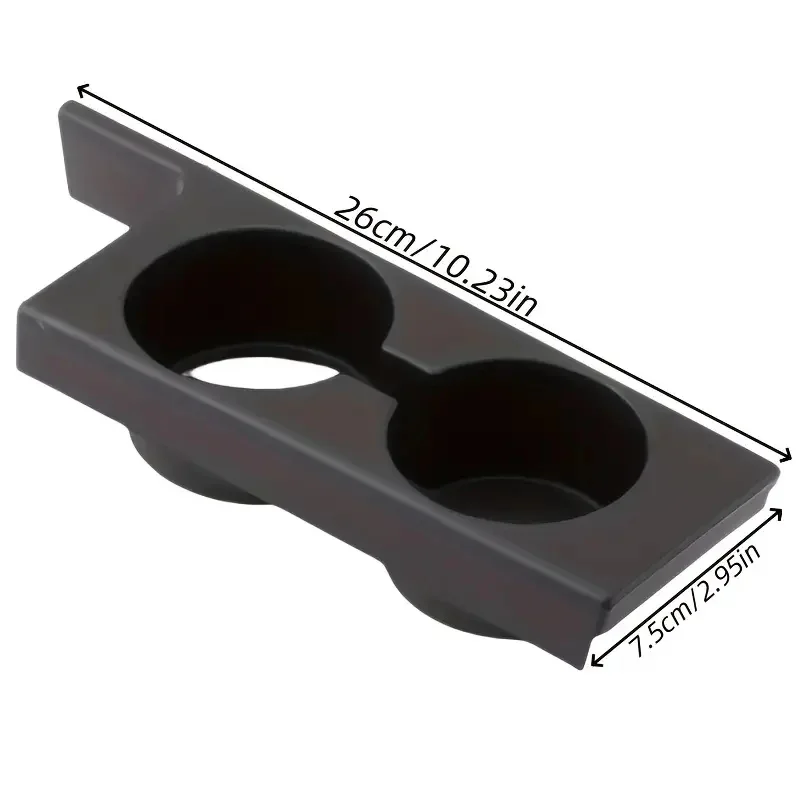 1pc Double Slot Car Cup Holder For BMW E39 5 Series (1997-2003) Easy-To-Install Bracket Non-Slip Stable Car Interior Accessories