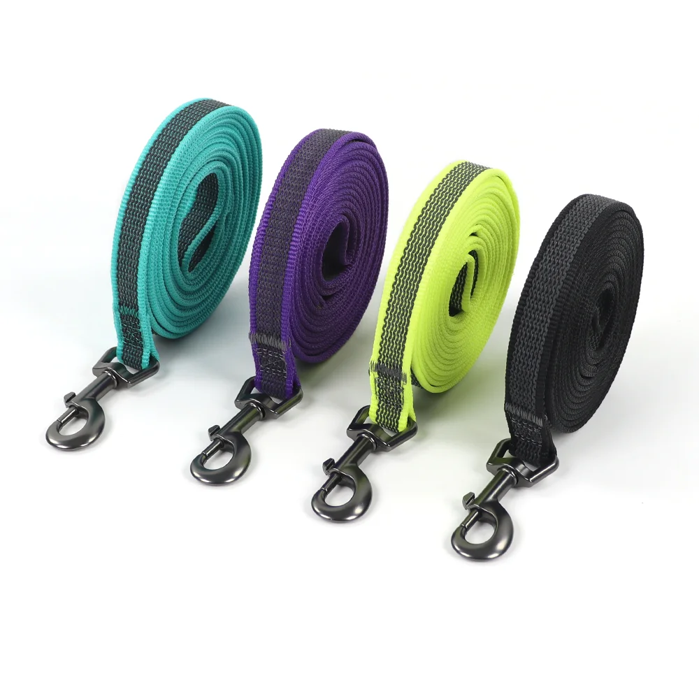 Correa de látex de seda para perro, accesorio para perros medianos y pequeños de 1,5 M, 5M, 3M y 15M, de doble color, fácil y conveniente, 10 metros