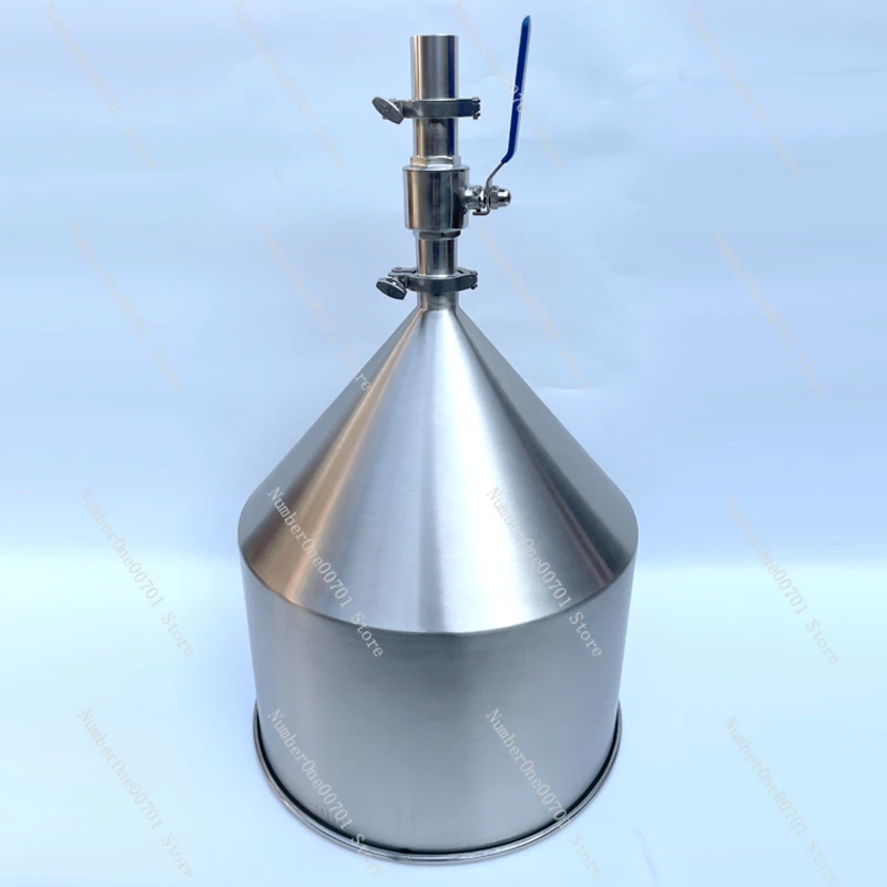 قمع بقطر كبير جدًا مع مفتاح تحكم، صمام كروي، مسحوق سائل يملأ نقانق الدم بالإضافة إلى رف قادوس، صلصة الفلفل الحار #1