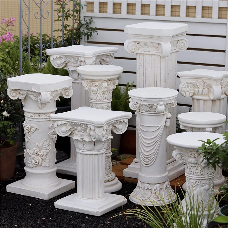 European Roman column decoration ornament villa garden courtyard wedding wedding display stand outdoor flower pot flower stand b