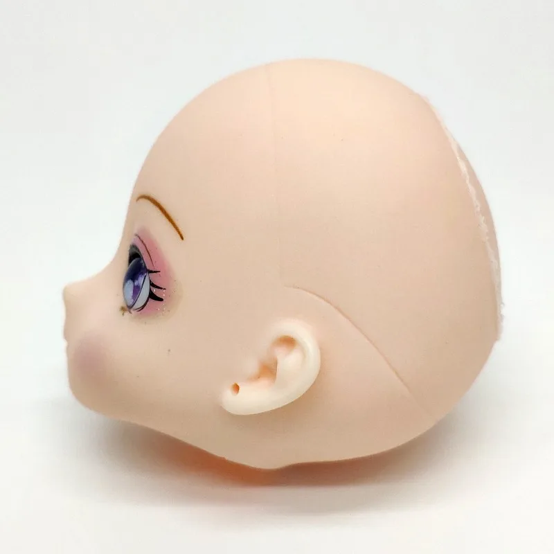 12 Inch DIY Makeup Doll Head 3D Starry Stereo Eyes Wholesale Doll Toy Accessories For Custom Doll Making Project
