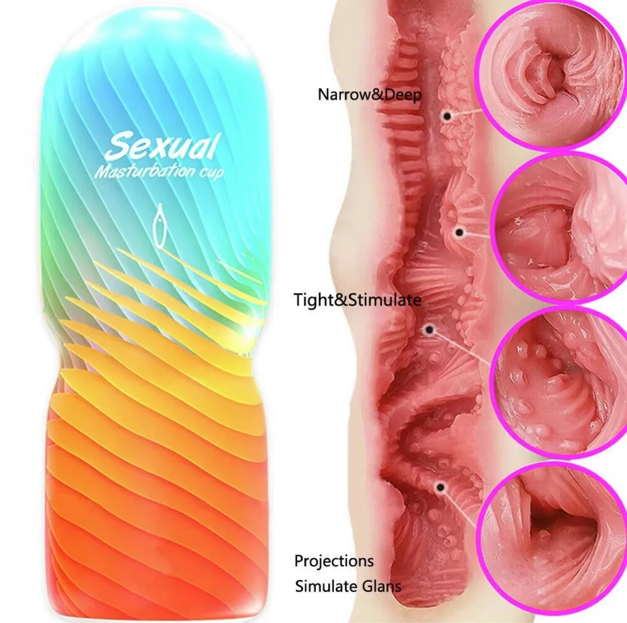 남성용 포켓 음모 현실적인 질, 항문 남성 자위대, 재사용 가능한 진공 포켓 자위 기계, 에로틱 성인 제품