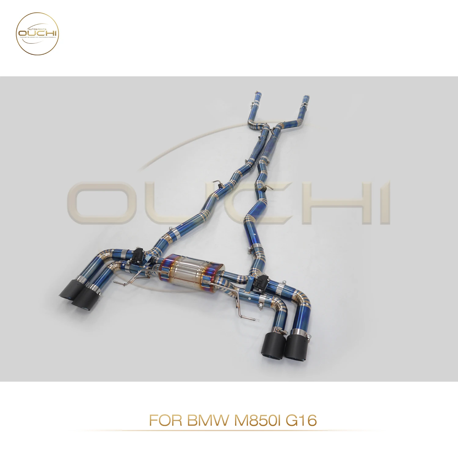 BMW M850I G16 배기 시스템 머플러 용 OUCHI 고성능 티타늄 합금 Catback 전자 밸브 및 팁 자동차 부품