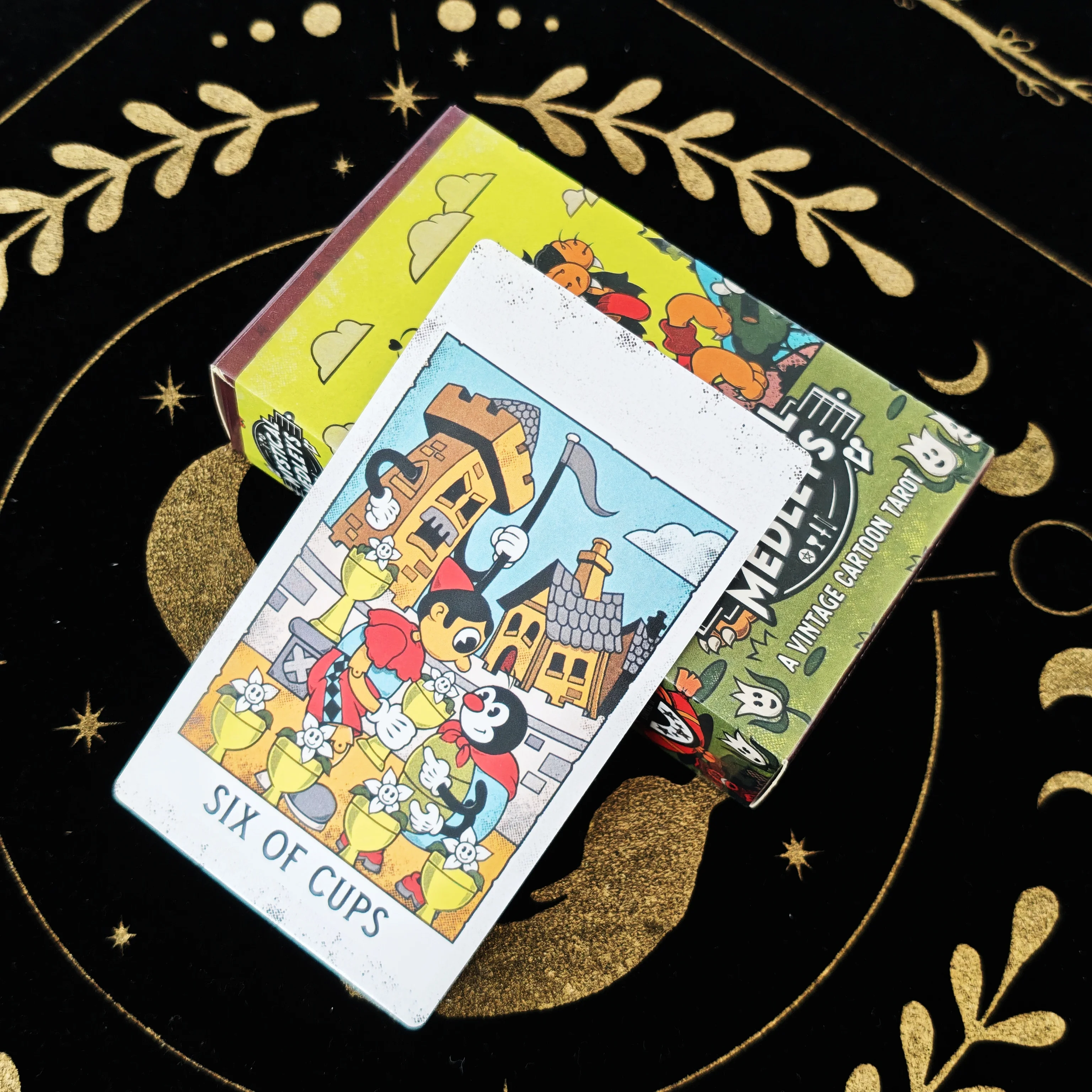 12x7 سنتيمتر الغامضة Medleys خمر الكرتون بطاقات التارو A 78 أوراكل الإنجليزية رؤى العرافة طبعة بوراد لعب الألعاب #1