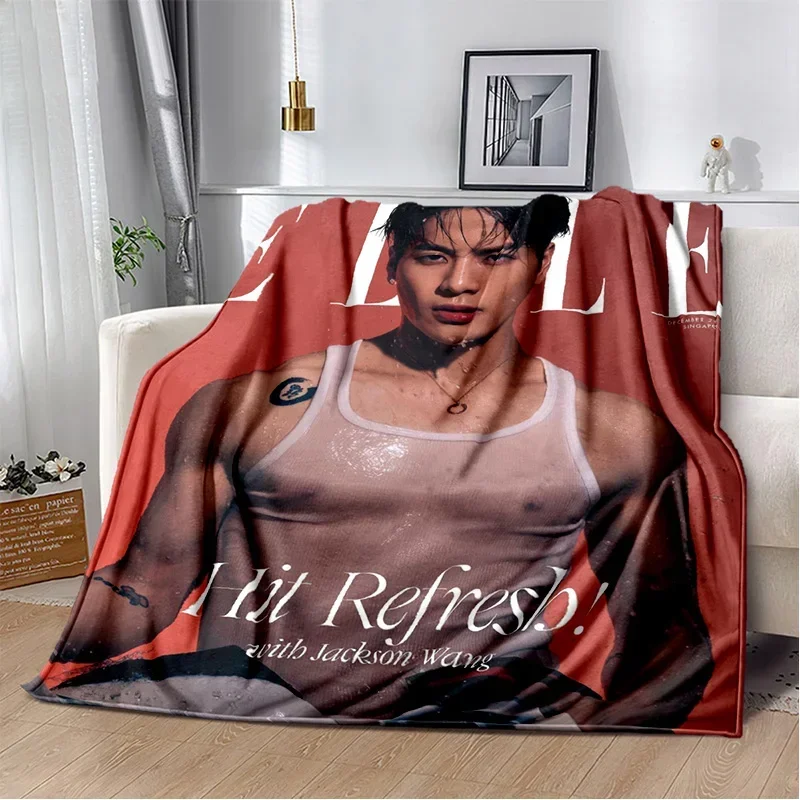 

Jackson Wang Singer Printed Blanket Leisure Sofa Blanket Home Sheet Sofa Office Air Conditioning Soft LeisureTravel Customizable