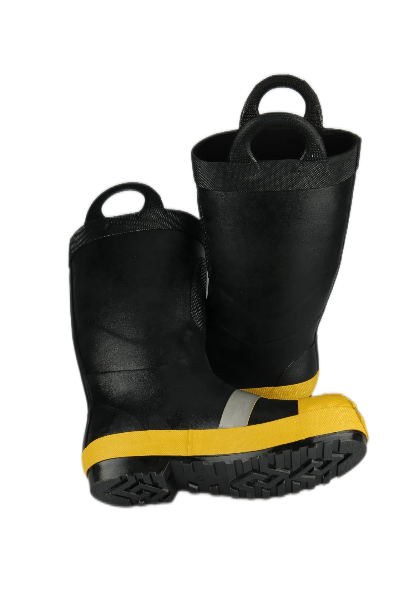 Firefighter Waterproof Anti-puncture Industrial Rubber Rain Steel Toe Fireman Boots