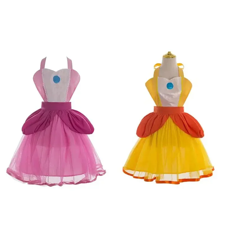 Mario or Luigi costume or birthday party Princess Peach and daisy cosutme women dress for halloween cosplay birthday