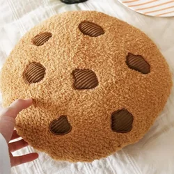 Round Chocolate Chip Cookie Throw Pillow Cookie Pillow Living Room Bedroom Bedside Nap Soft Cushion Stuffed Plush Toy Pillow