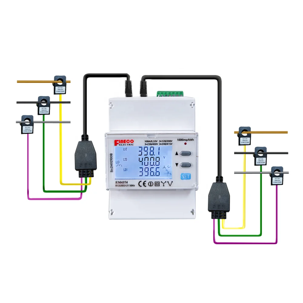 2026 Multichannel Energy Meter Multi Circuit Energy Meter Three Phase 4 Wire Energy