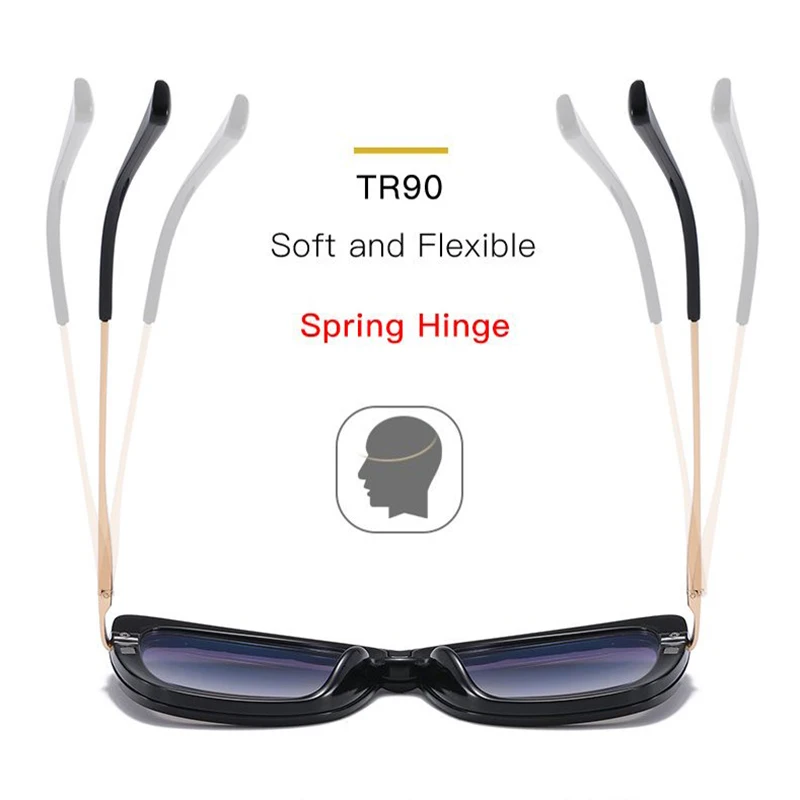 Women Magnet Clip On Optical Reading Glasses Driving Polarized Sunglasses With Anti Blue Ray Prescription Computer Glasses