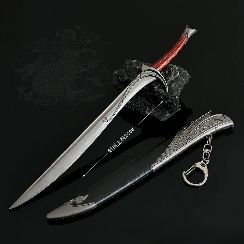 22 cm Ring König Beast Bites Das Schwert Waffe Nahkampf Messer Spiel Peripherie Metall Waffe Modell Samurai Schwert Geschenke Spielzeug für Jungen