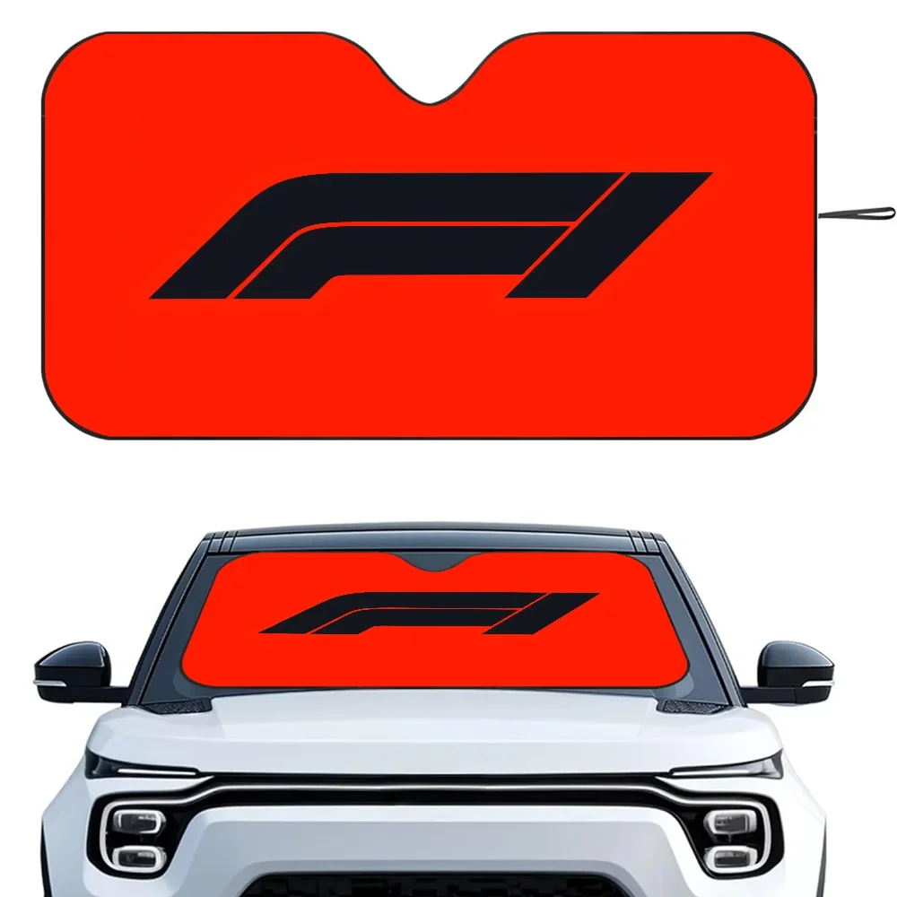 

F-F1S F-Formula 1, логотип, автомобильный солнцезащитный козырек, теплоизоляционная алюминиевая пленка, солнцезащитные козырьки на лобовое стекло, блоки УФ-лучей, автомобильный солнцезащитный козырек