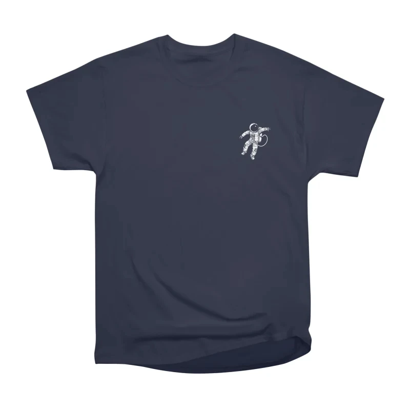 New Little Astronaut Lost in Deep Space Gravity Printed T-shirt for Men and Women Trendy Casual Top