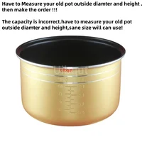 304 stainless steel rice cooker inner container Non stick Cooking Pot Replacement Accessories kitchen food Rice Cooker liner 3