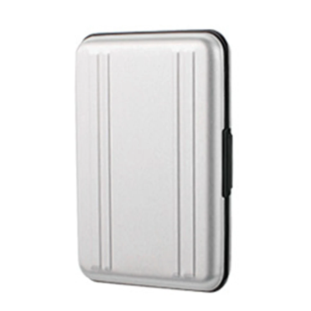 With 8 Slots Portable Holder Storage Box Anti Shock Waterproof Aluminium Organizer Memory Card