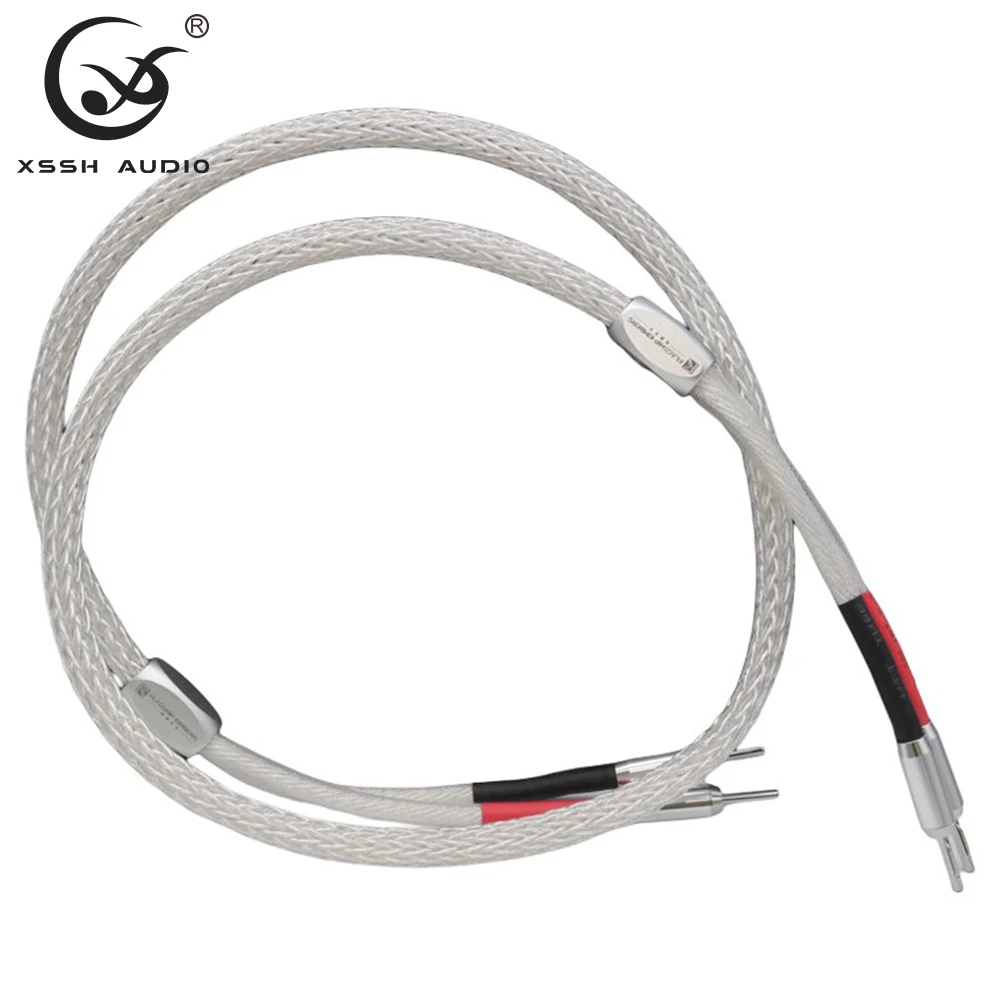 

YIVO Single Crystal Silver Main Speaker Wire XSSH Audio Cables High Quality 24 Strand Core Audio & Video Cables