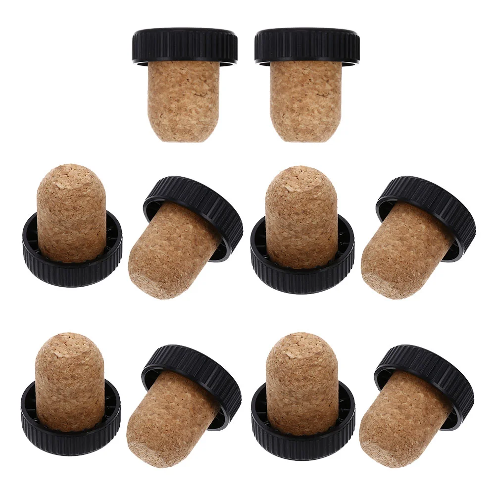 10 Pcs Cork Sealer Stoppers Bottle Beer Bottles Supply Wear-resistant Household Accessories