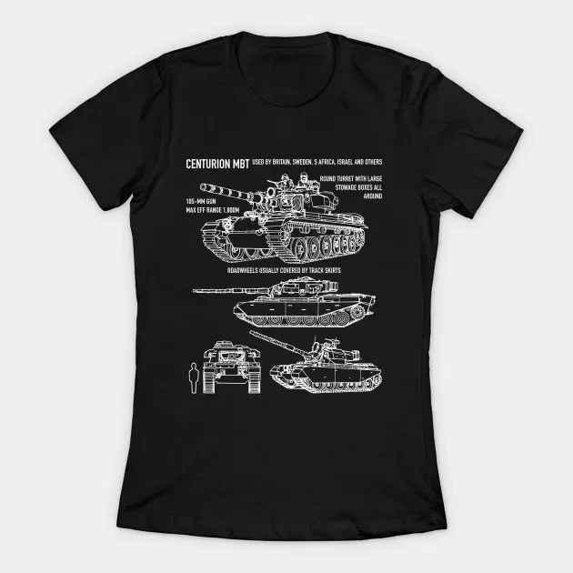 Centurion British Tank Blueprint Women's T-Shirt