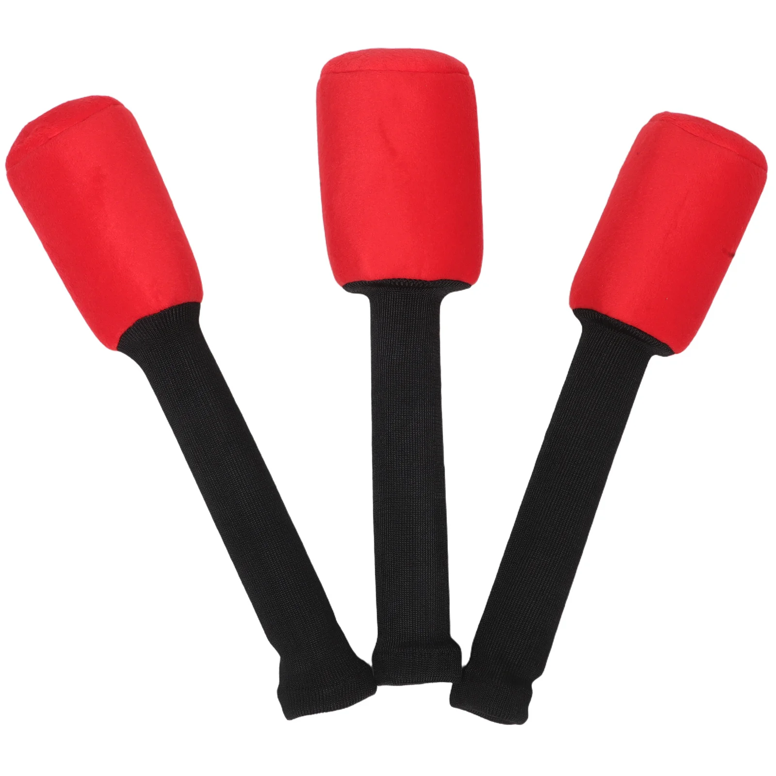 

3Pcs Golf Club Covers Number Driver Headcover Fairway Wood Cover Mallet Putter Golf Headcover Set Red Black Durable