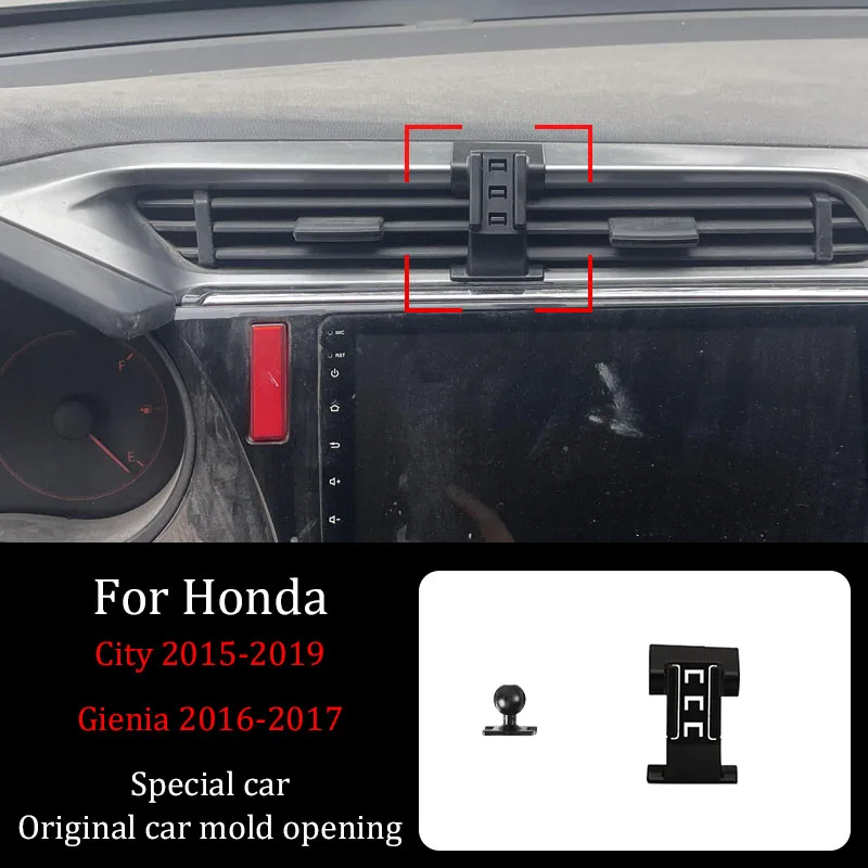 For Honda City Gienia 2015-2019 Car Mobile Phone Wireless Charging Bracket Infrared Automatic Induction Navigation Bracket