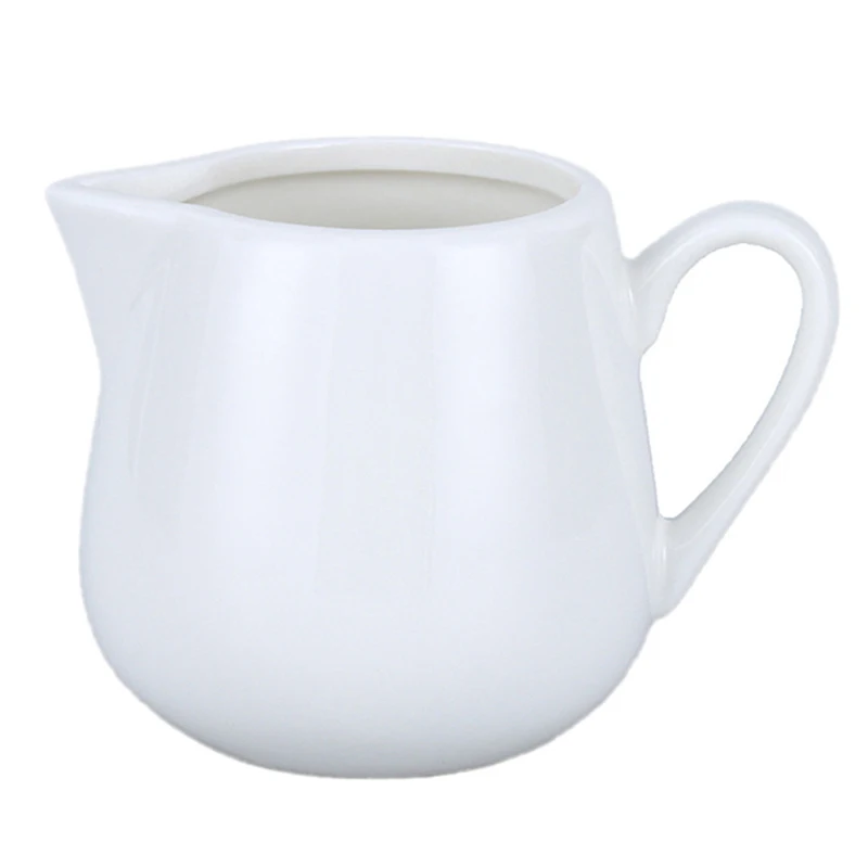 Sugar Creamer Milk Pots Pitcher Ceramics Seasoning Jar Creamer Container Cup Tableware White Kitchen Tools Milk Jug Coffeeware